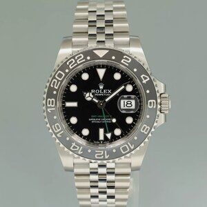 2024 Men's Rolex GMT 40mm Master Bruce Wayne Watch PAPERS